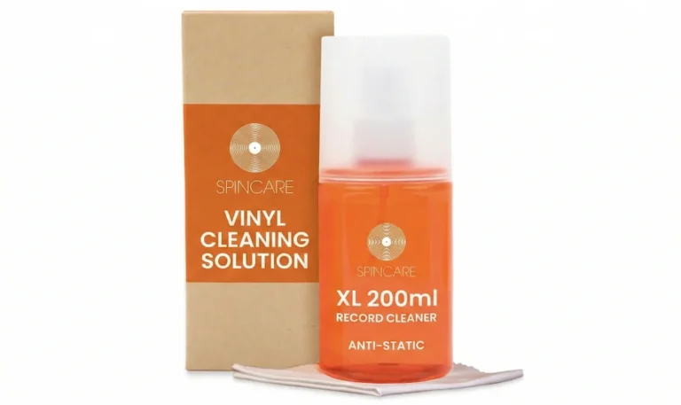 Kit nettoyant vinyle SPINCARE avec spray antistatique 200 ml et chiffon microfibre pour platine