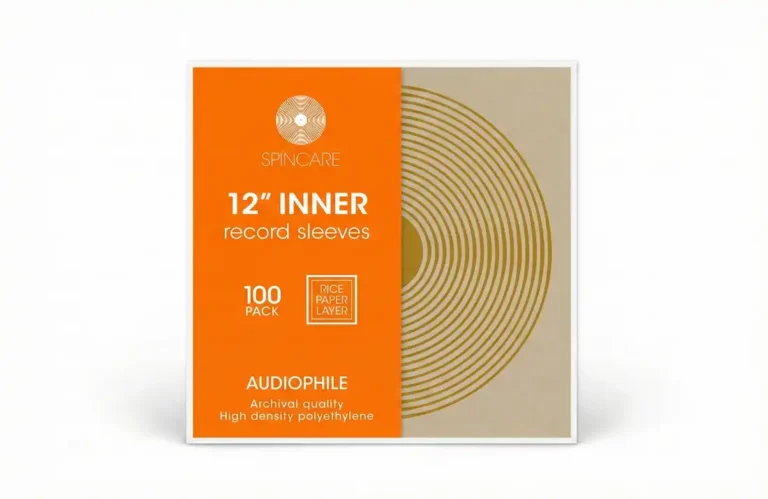 Pack de 100 sous-pochettes antistatiques SPINCARE 12 pouces en polyéthylène haute densité