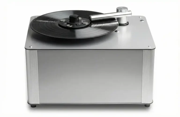 Machine à laver le vinyle Pro-Ject VC-S3 en aluminium brossé avec bras d'aspiration