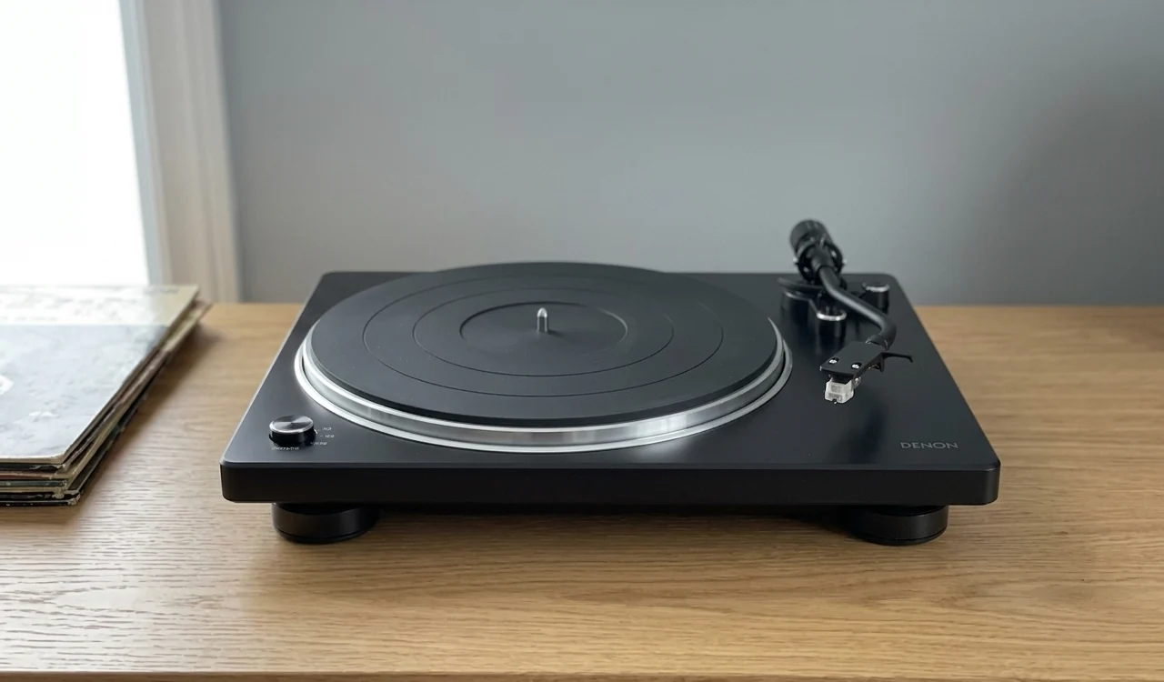 Denon DP-400 — platine vinyle semi-automatique capteur optique