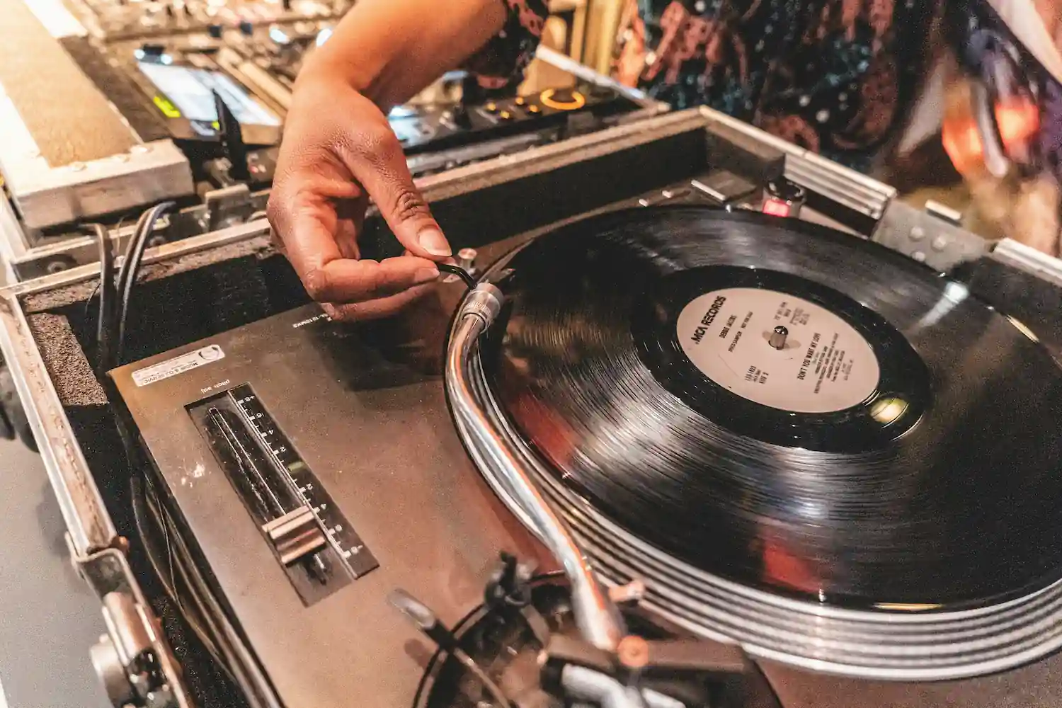 Guide platine vinyle DJ