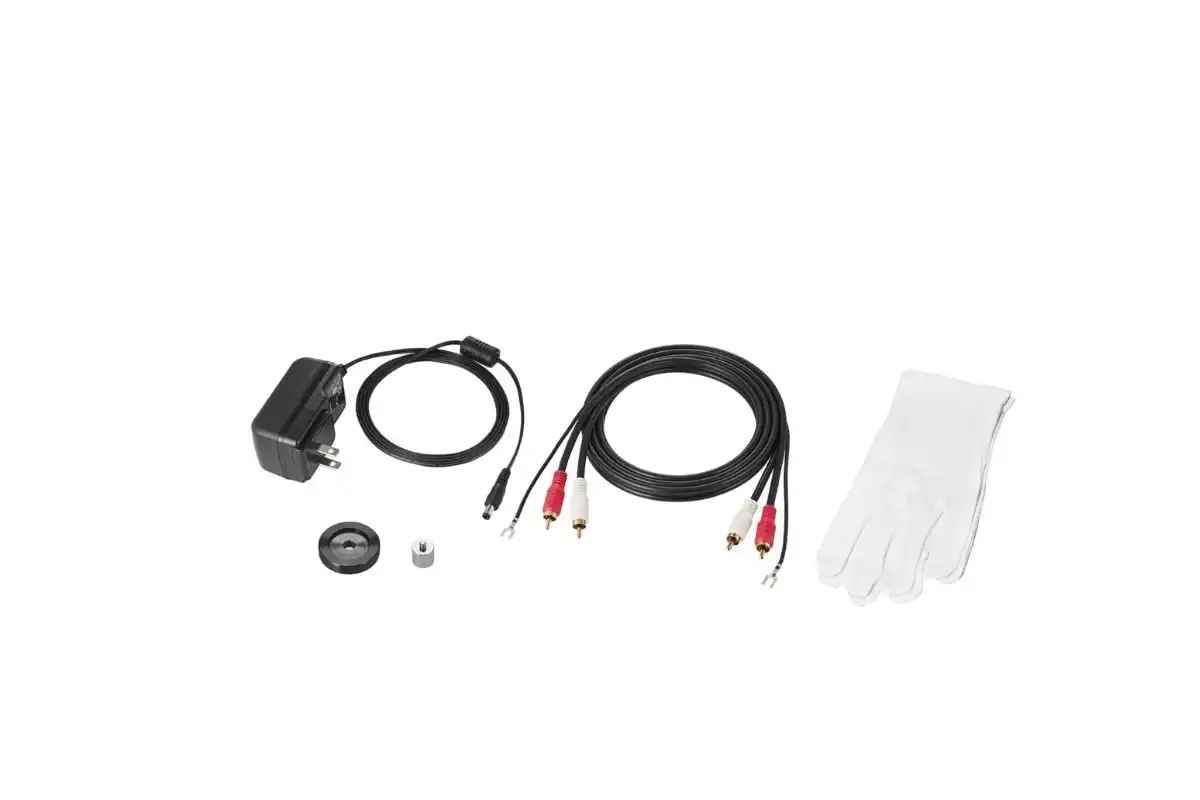 Câble RCA détachable et fil de masse de l'Audio-Technica AT-LP7X