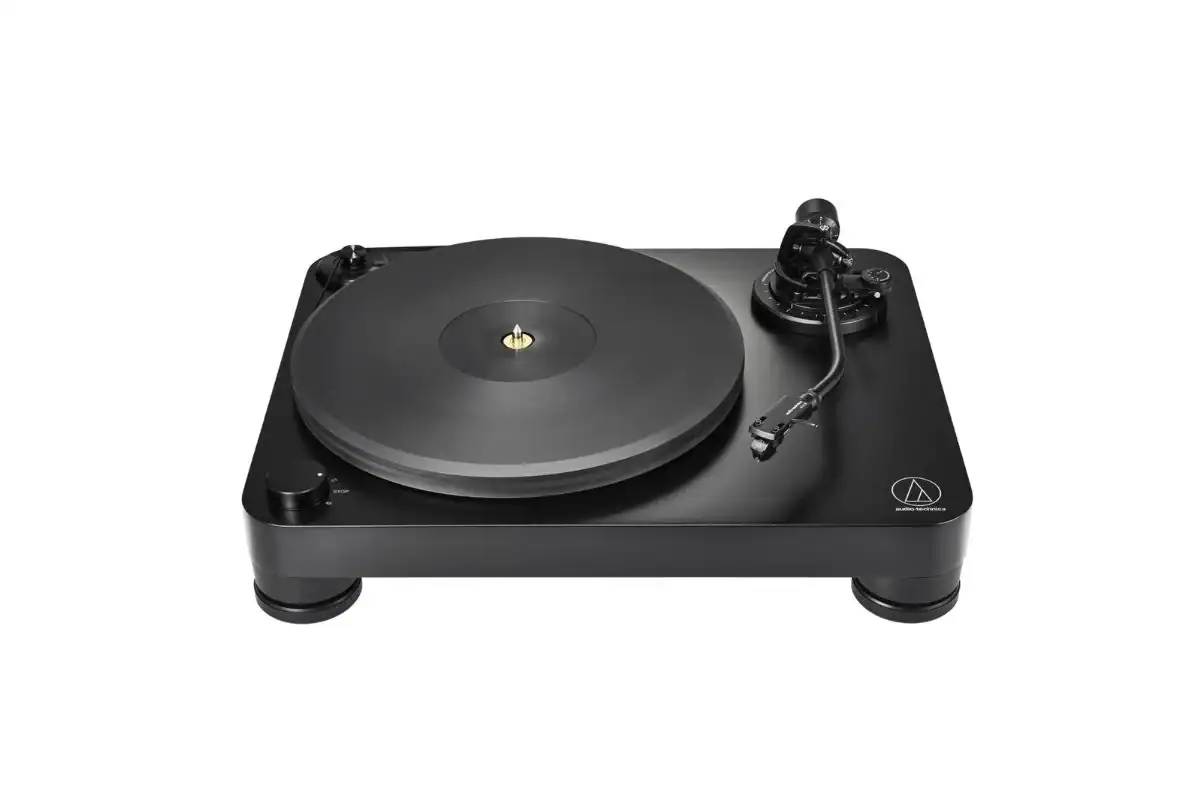 Audio-Technica AT-LP7X — platine manuelle à courroie, bras en J et plateau acrylique