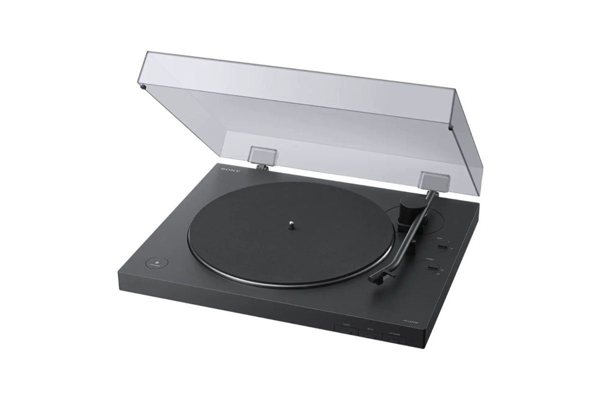 Sony PS-LX310BT vue de droite — bras de lecture automatique