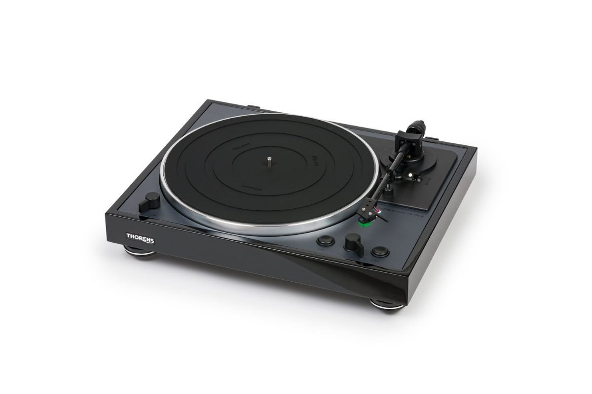 Thorens TD-102A sans capot — plateau aluminium Ø295mm et mécanisme automatique