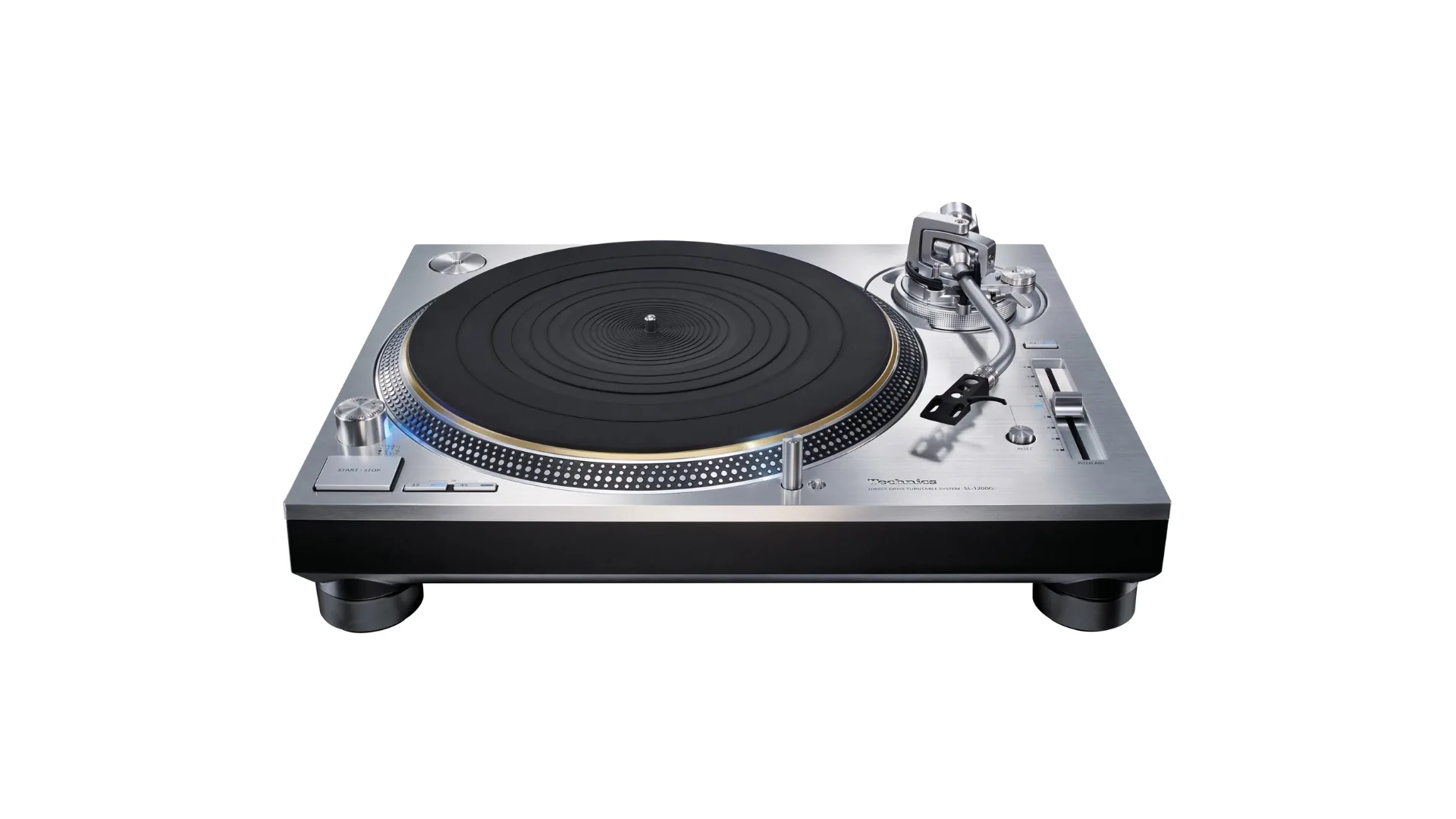 Platine vinyle Technics SL-1200G de référence, vue trois-quarts