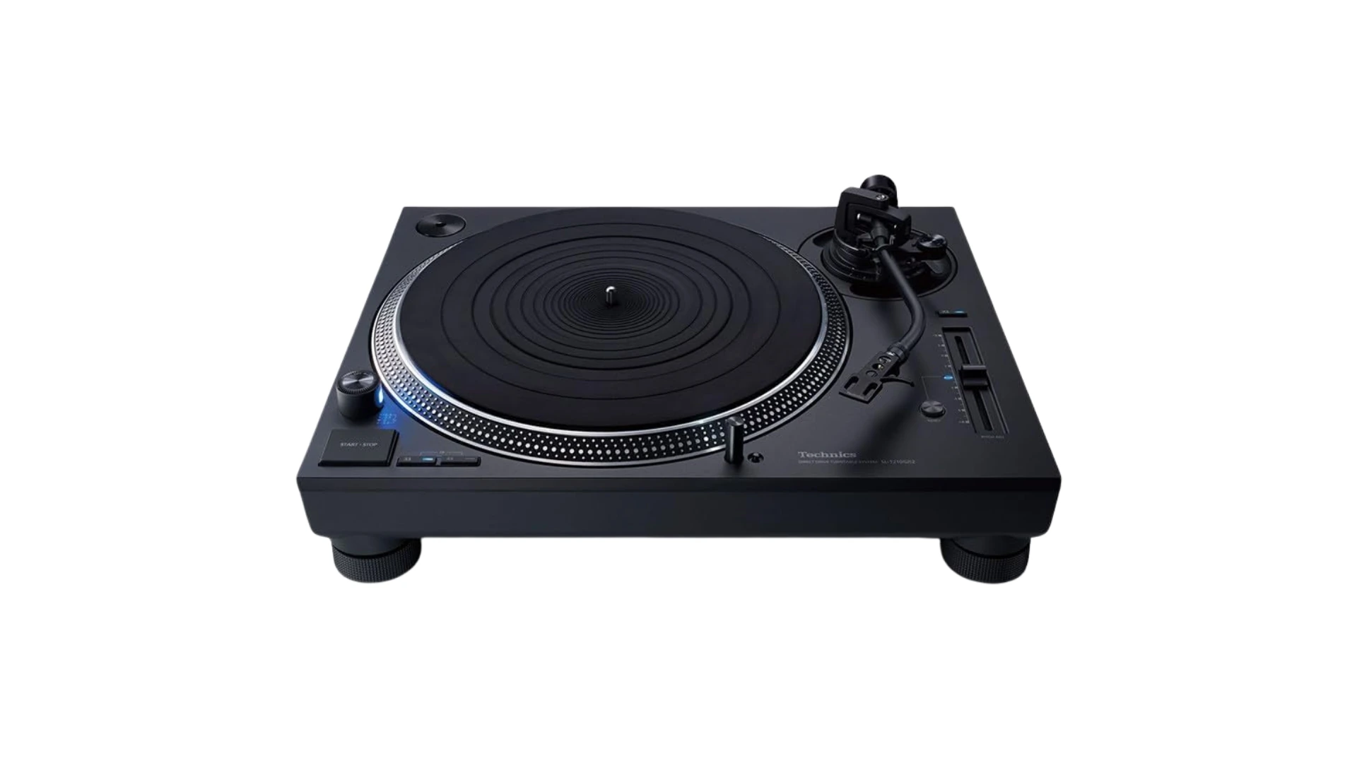 Platine vinyle audiophile Technics SL-1210GR2 noire, vue trois-quarts