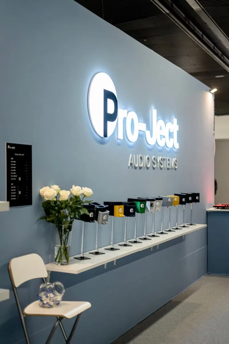 Stand Pro-Ject Audio Systems et gamme de cellules au Paris Audio Video Show